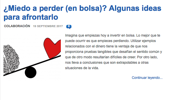 Sobre el miedo a perder en bolsa (artículo en&nbsp;Sintetia)