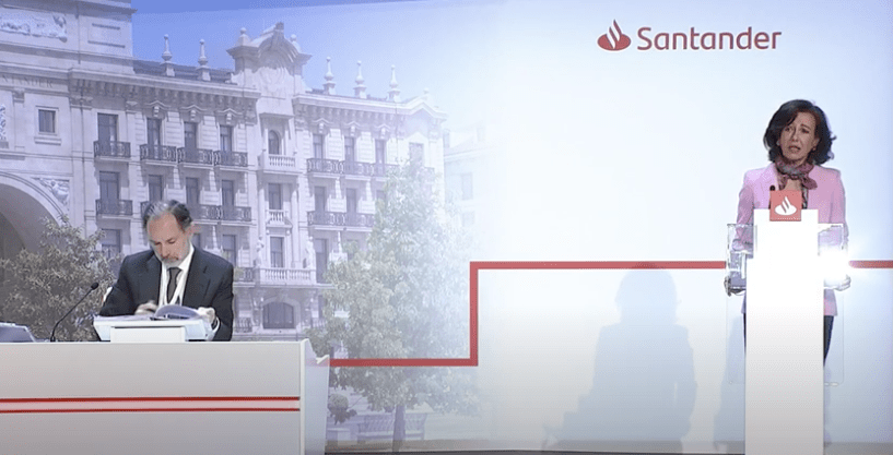 Rentabilidad de las acciones del Banco Santander,&nbsp;2010-2020