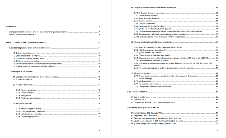 Indice de "El Detective del IBEX 35" (captura 1)