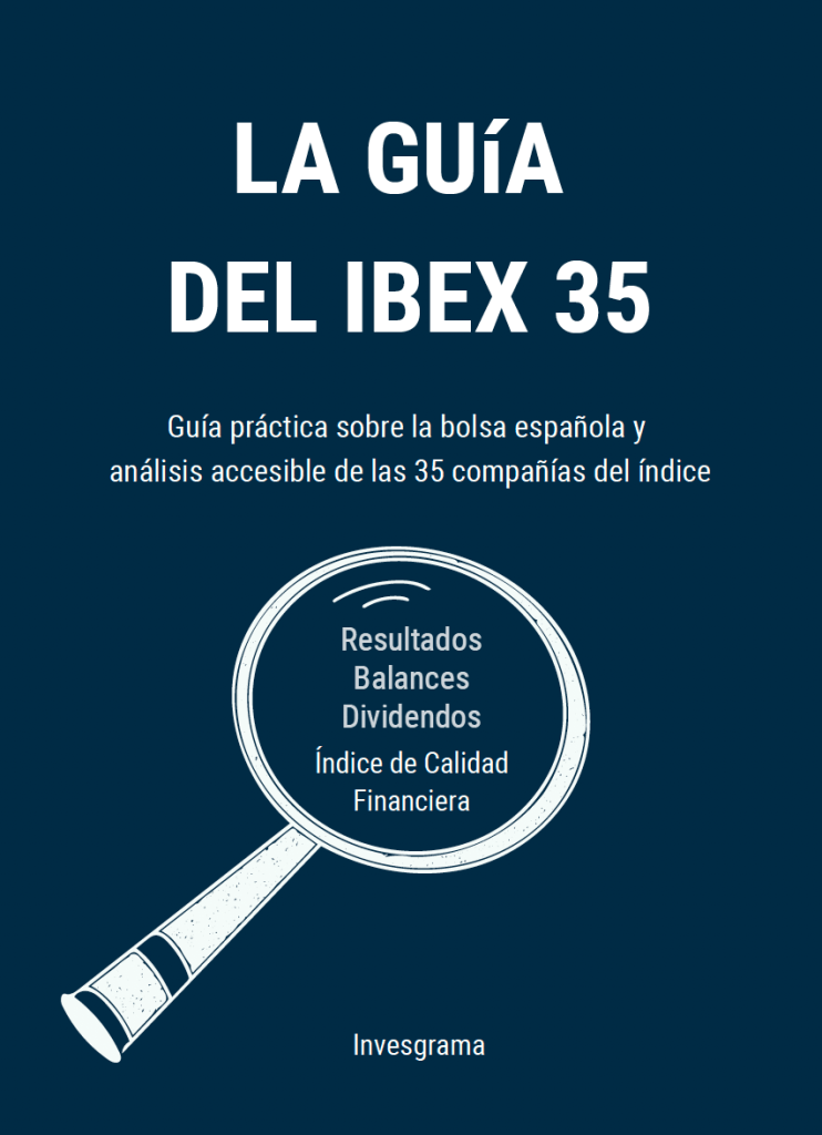 Portada de la Guía del IBEX 35, guía práctica sobre la bolsa española y análisis accesible de las 35 compañías del índice