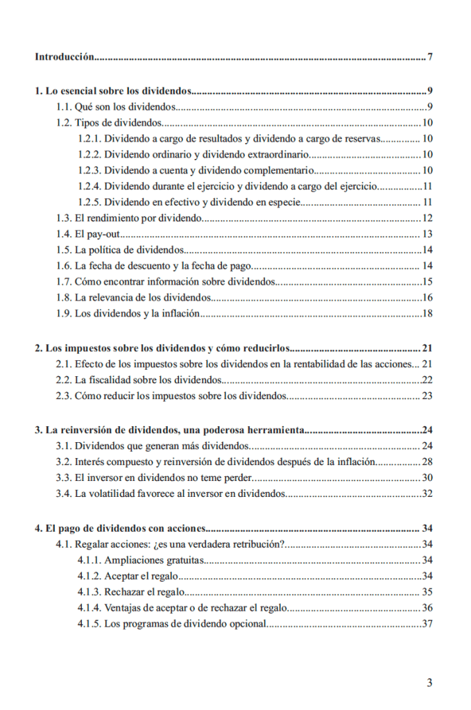 Indice de Todo sobre los dividendos, página 1